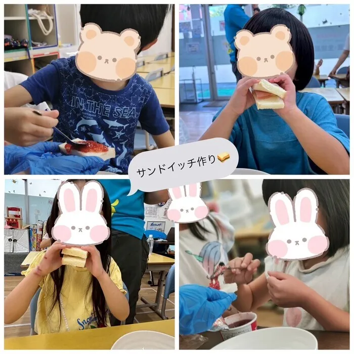 ウィズ・ユー鶴ヶ島若葉教室/サンドイッチを作ろう🥪