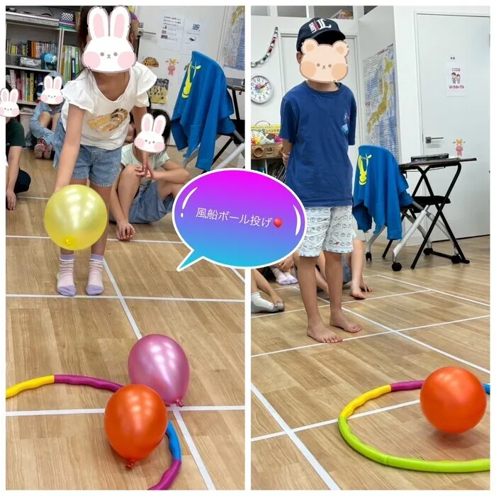 ウィズ・ユー鶴ヶ島若葉教室/風船ボール投げ🎈