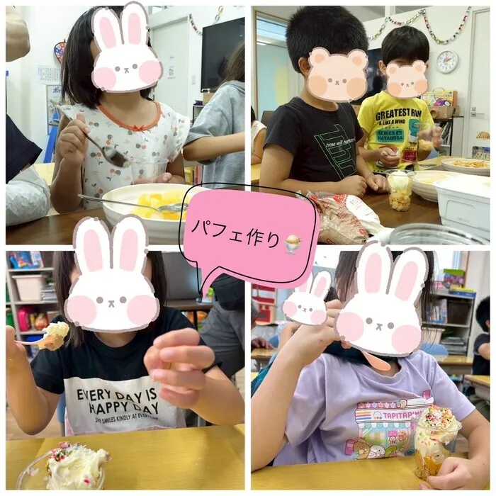ウィズ・ユー鶴ヶ島若葉教室/パフェ作り🍨