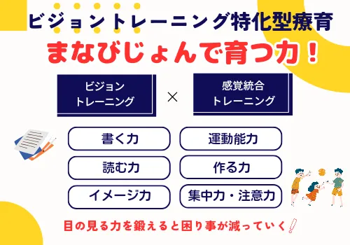 【苦手減らしませんか♪】ビジョントレーニング特化型療育　まなびじょん