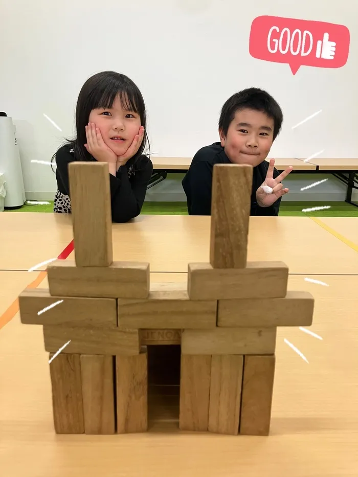 児童発達支援・放課後等デイサービス　HIYOKO SPORTS長町南教室/ジェンガで建物作り✨