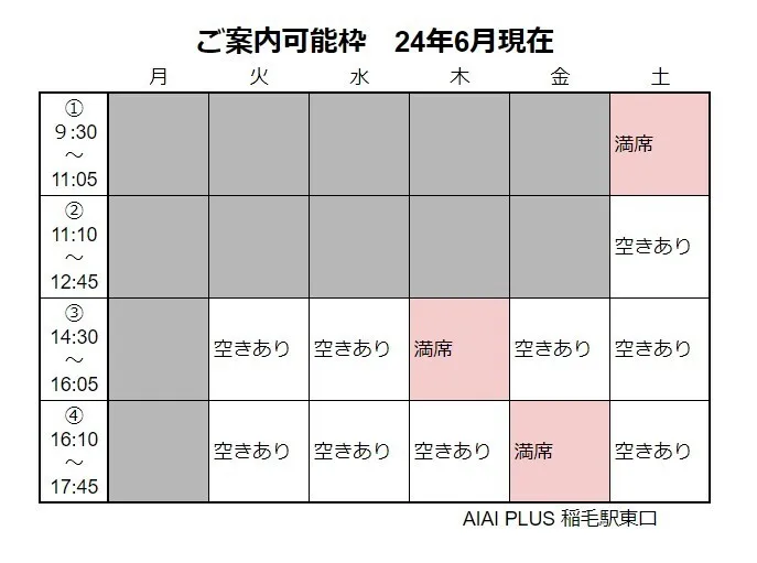 AIAI PLUS 稲毛駅東口/6月11日