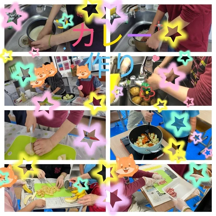ぽてと/🍛🍒カレーライスと噴水フルーツポンチ作り🍒🍛（part2）
