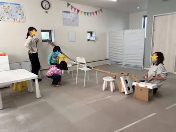 ココノハーツ福岡太宰府教室/手作り感ロングボール運びゲーム！？