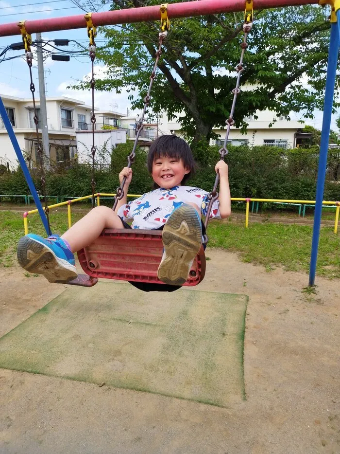 虹とハシビロコウ/晴れた日は公園へ行こう！