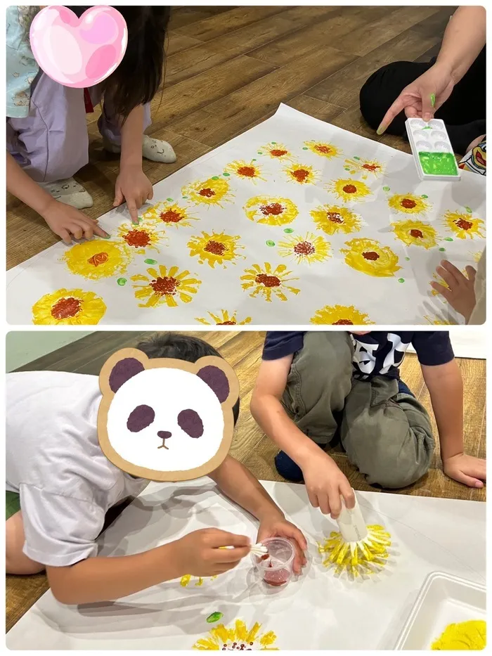 にじの空松陵/7月製作　ひまわり🌻