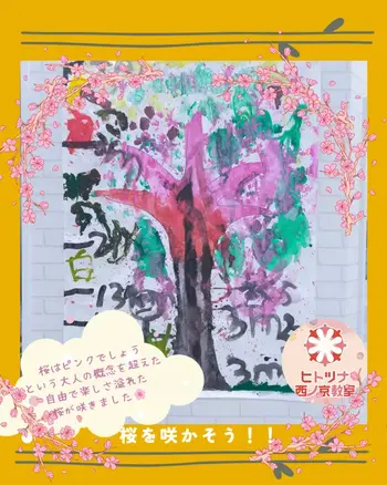 児童発達支援・放課後等デイサービス　ヒトツナ西ノ京教室/桜を咲かせました！