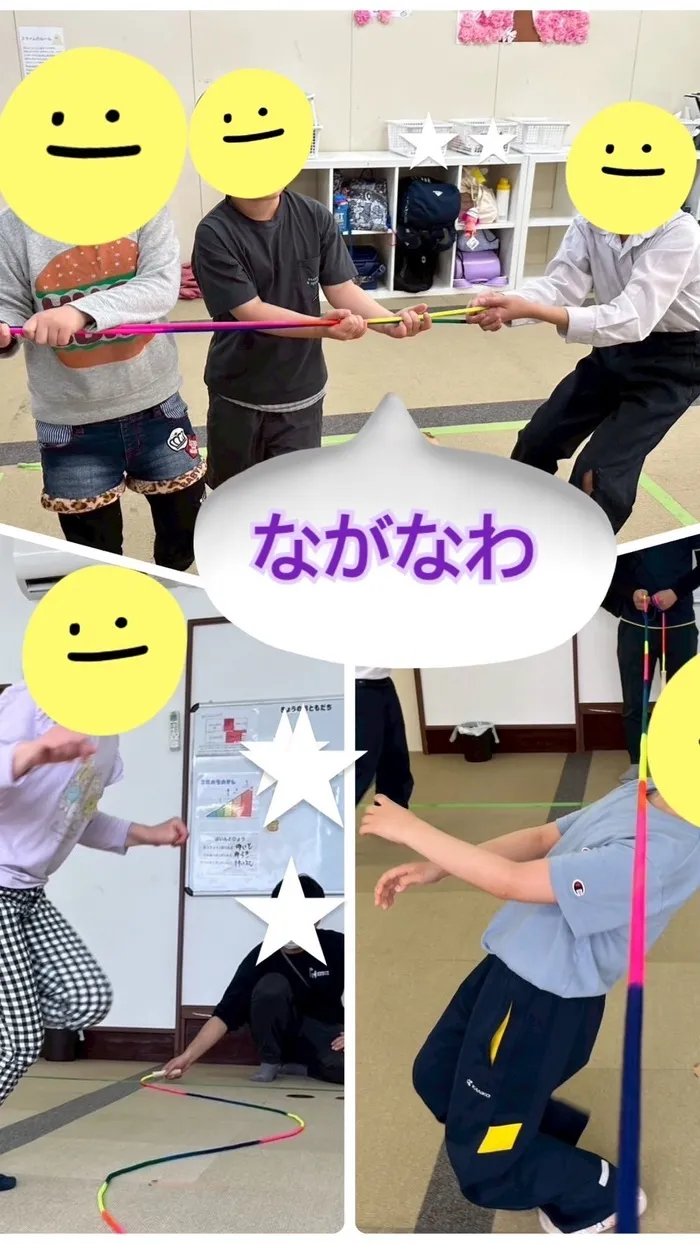 たんちゃん梁川教室　新規オープン／送迎あり／週1～5利用可能/長縄をしよう🪢
