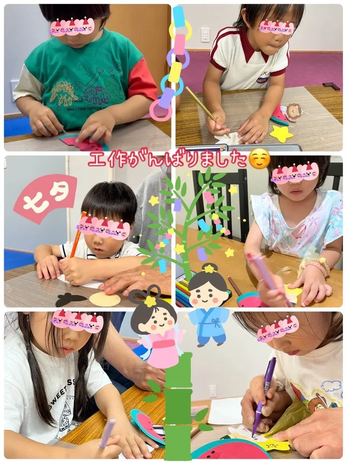 チャレンジ mini/🌟七夕制作🎋がんばりました！