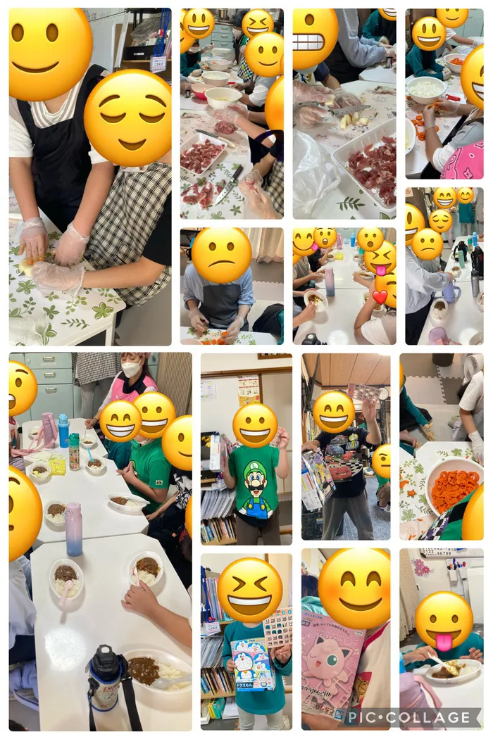 放課後等デイサービス　こすもす/こどもの日にカレーライス作り＆ビンゴ大会をしました！！🍛