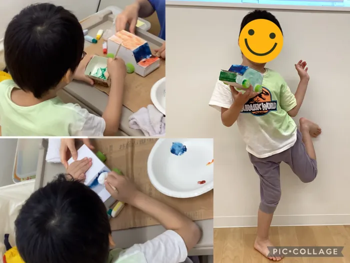 児童発達支援事業所　SPARK KID 岸谷教室/🖌工作✂車に色塗り🚙