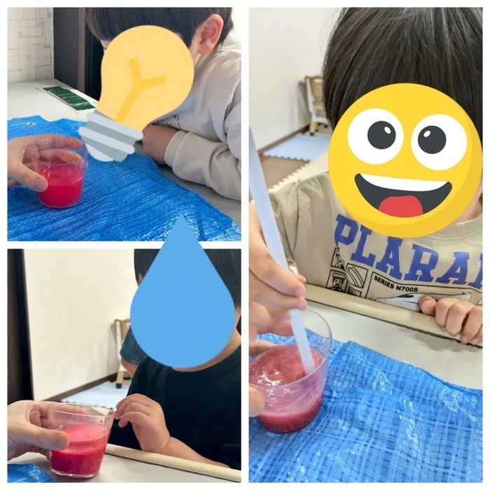 児童発達支援　スマイル　なんば店/炭酸マグマ実験