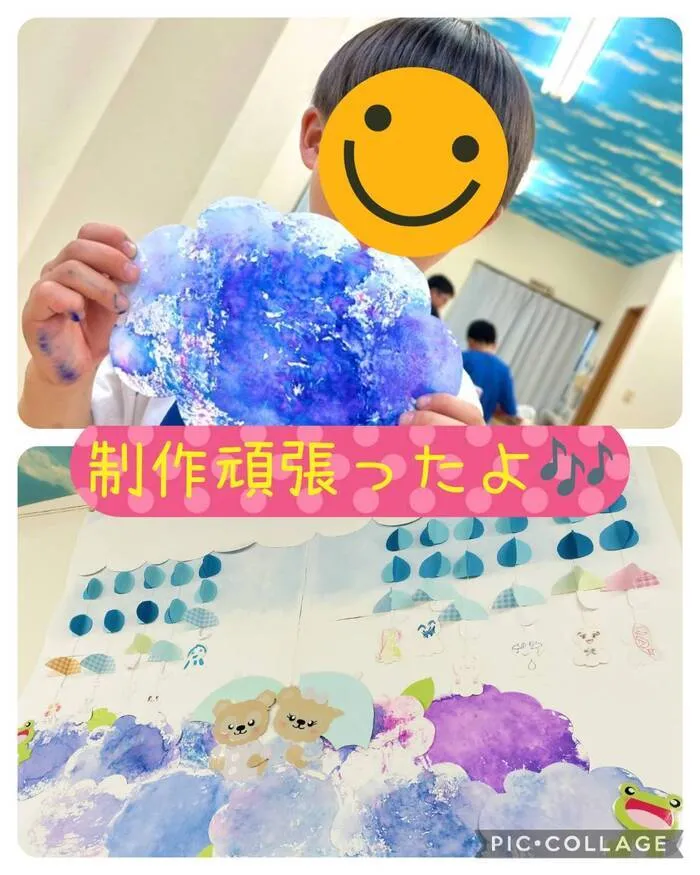 【送迎あり】放課後等デイサービス comore （こもれ）八千代台南/みんなで制作頑張りました！