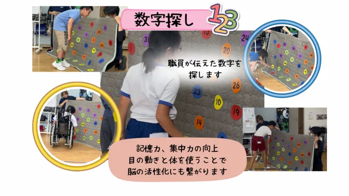 児童発達支援・放課後等デイサービス　ぐりん/数字探し