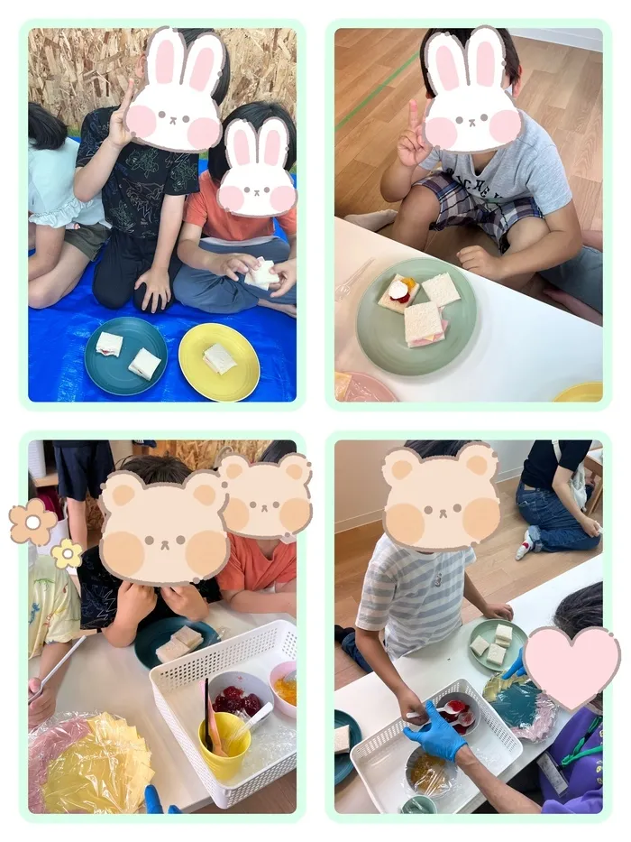 児童発達支援・放課後デイサービス　エブリイ/サンドイッチ作り🥪