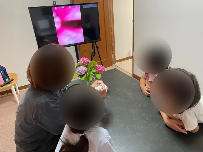カラカラ　西宮甲子園（児童発達支援・放課後等デイサービス•保育所等訪問支援）/ワクワクスコープで紫陽花を観察！