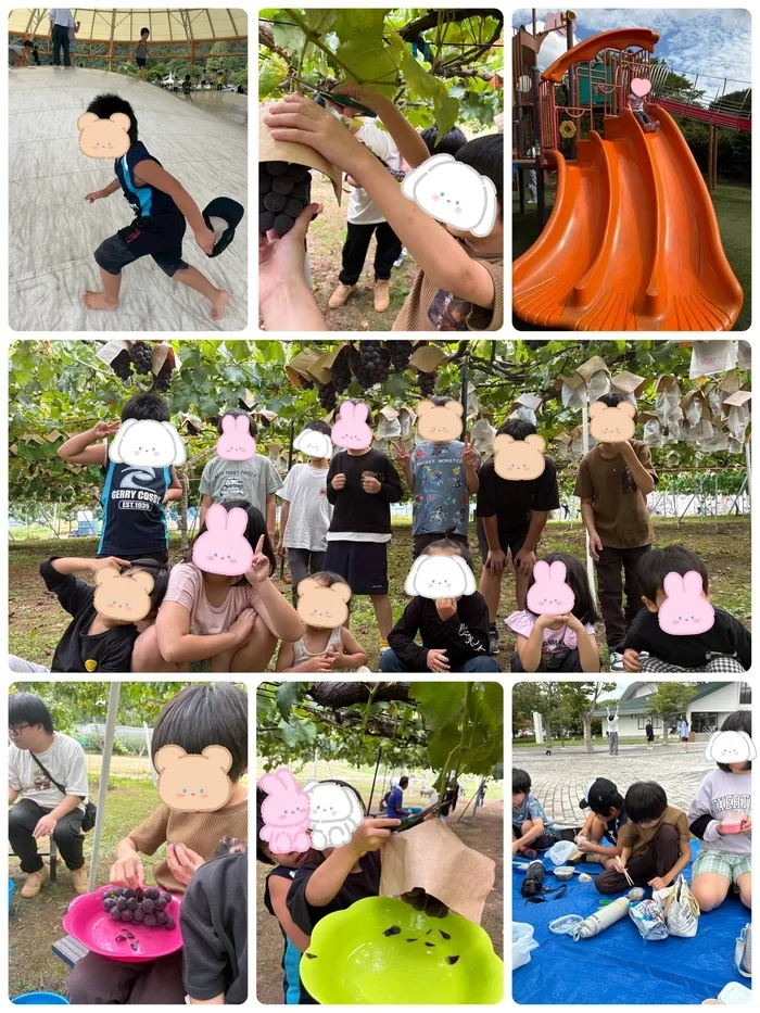 わくわく子供ひろば本宮/秋分の日inブドウ狩り🍇🍁🍄