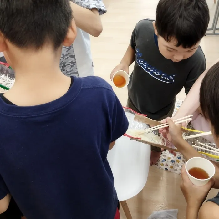 児童発達支援・放課後等デイサービスunico中島公園/流しそうめん♪