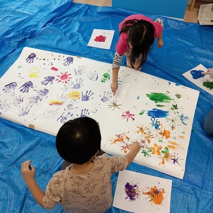 児童発達支援・放課後等デイサービスunico中島公園/芸術の秋！ペイントアート🖌