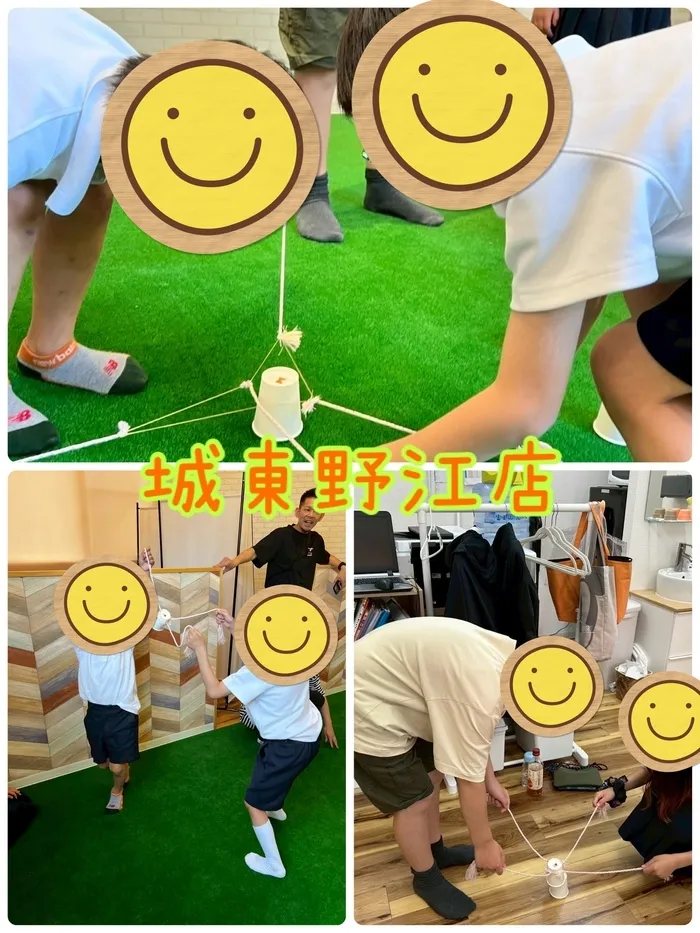 【ABA個別療育・就学前支援】BEAR KIDS（ベアキッズ）城東野江店/紙コップリレー