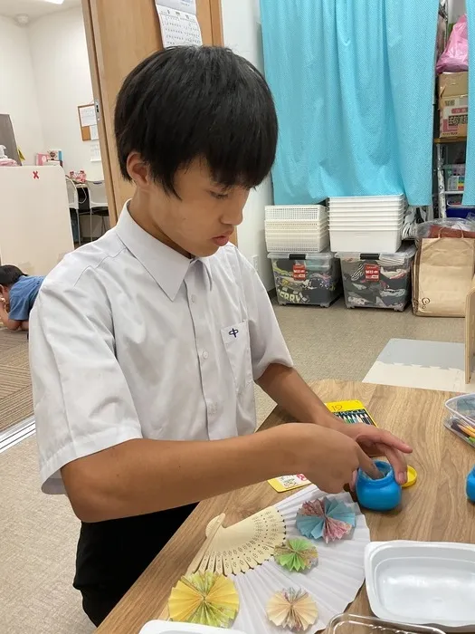 児童発達支援・放課後等デイサービス　ハレノヒ/９月の製作（敬老の日のプレゼント）