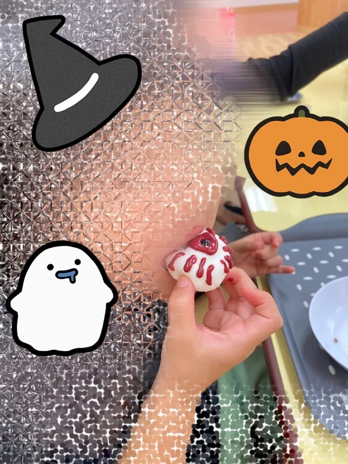 医療法人社団仙齢会レイマカナ/ハッピーハロウィン！こんな目玉おばけができたよ！