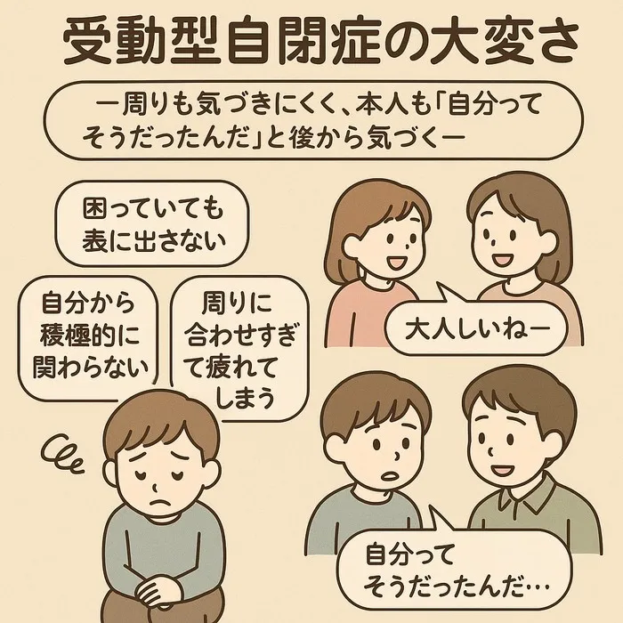 かみか企画　(個別、小集団、行き渋り・不登校支援)/受動型自閉症の大変さ