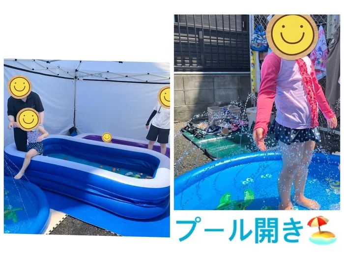 あていんきっず/プール開き🏊‍♂️🔫🏖