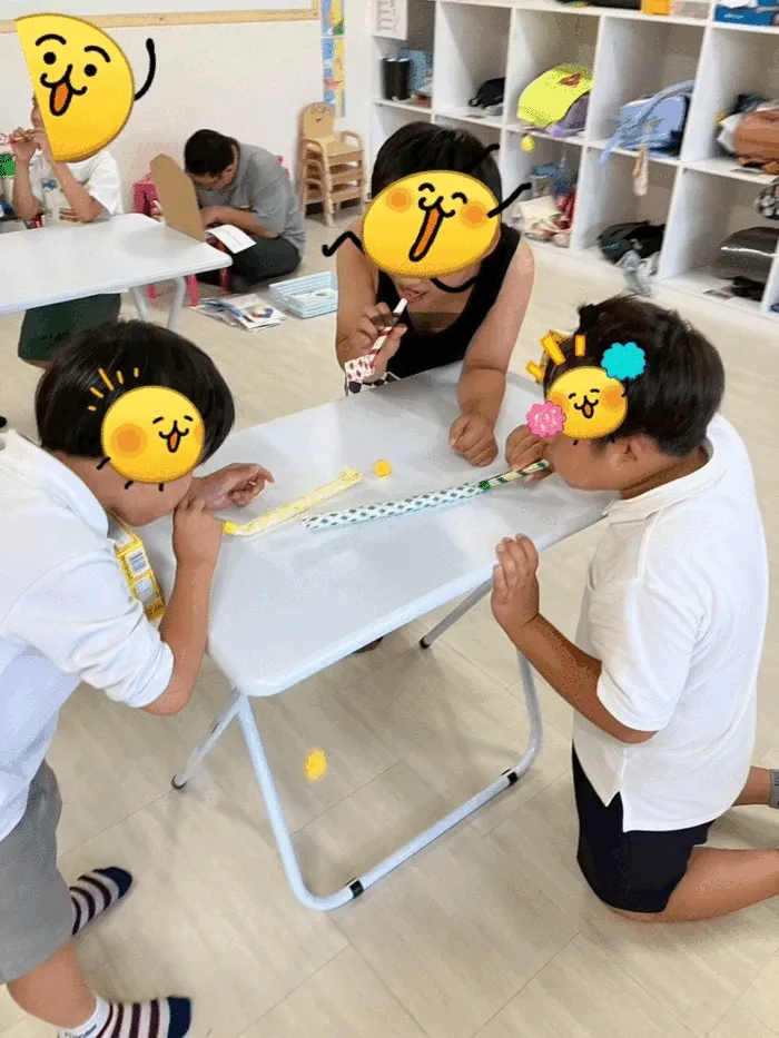 きりんのあくび　kids　つるみ/吹き戻しサッカー⚽️
