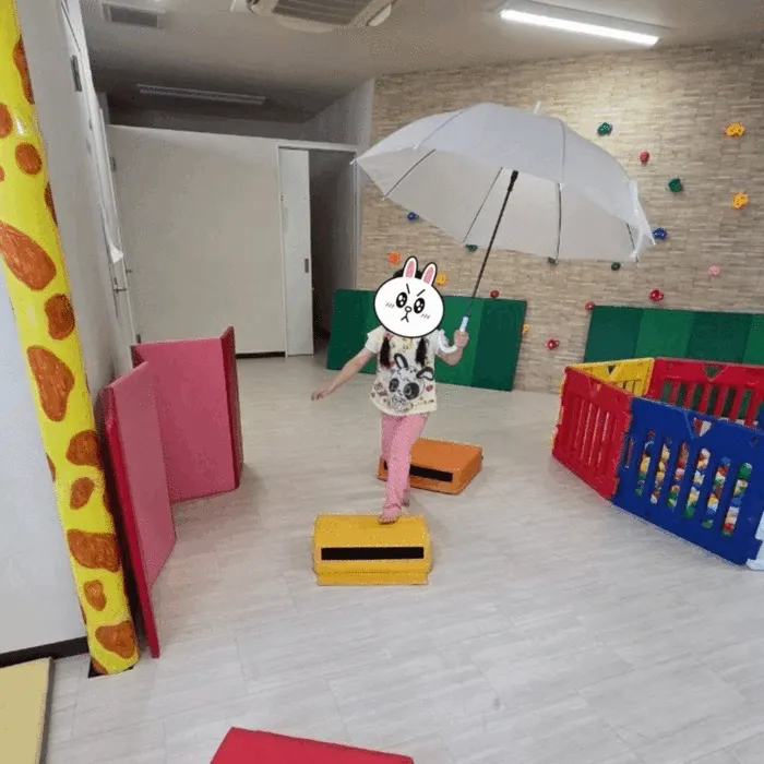 きりんのあくび　kids　つるみ/傘サーキット☂️