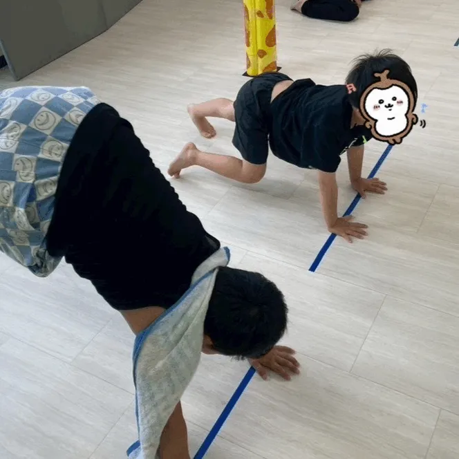 きりんのあくび　kids　つるみ/跳び箱練習🙌