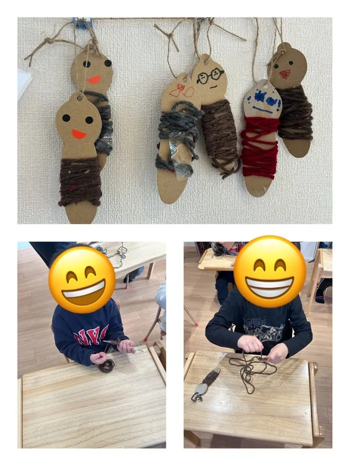 わくわくすまいる市原きらり校　児童発達支援＆放課後等デイサービス《児童発達支援に空き有り!》/みのむし製作