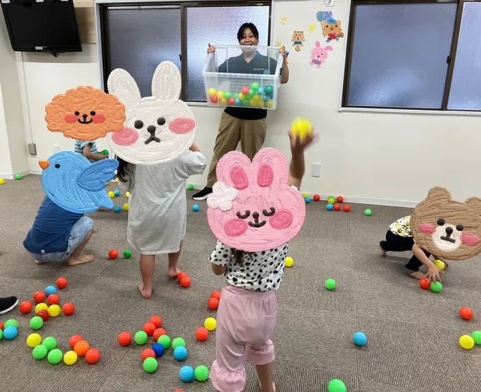 メリーほっと【10時から16時の6時間長時間/集団療育】/いっぱい入れるぞ〜！😁✨