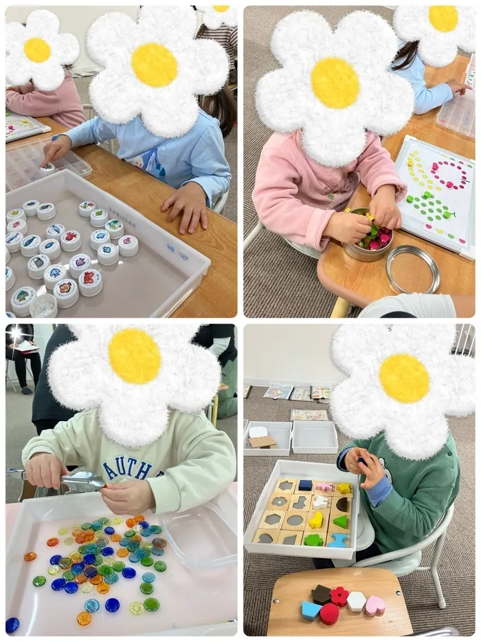 メリーほっと【10時から16時の6時間長時間/集団療育】/指先を使ってやってみよう🎶