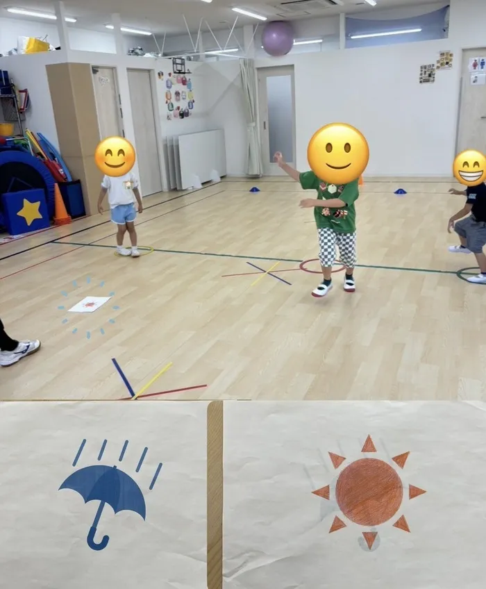 【運動療育】TAKUMI（たくみ）堺教室/晴れ雨ゲームの様子をご紹介します