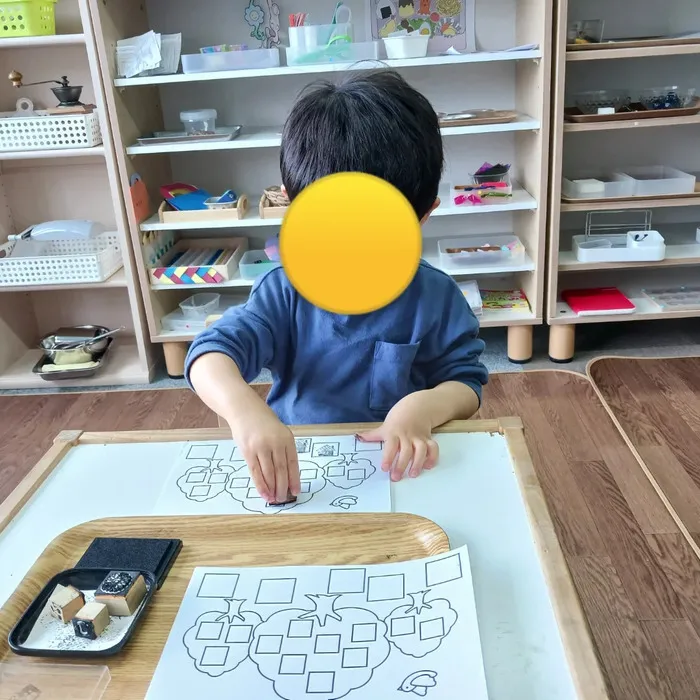 児童発達支援・放課後等デイサービス　モンテツリー天満の杜/はんこのお仕事をしました💮
