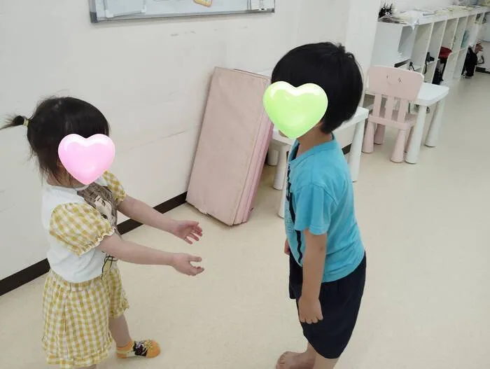 こぱんはうすさくら庚午【集団～個別まで!・土日祝も開所してます】/あいさつの練習
