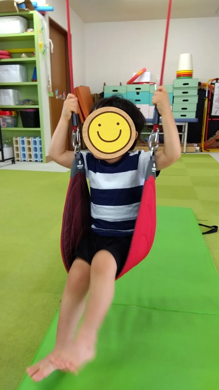 レッドコードを使ったブランコ遊びもできます。