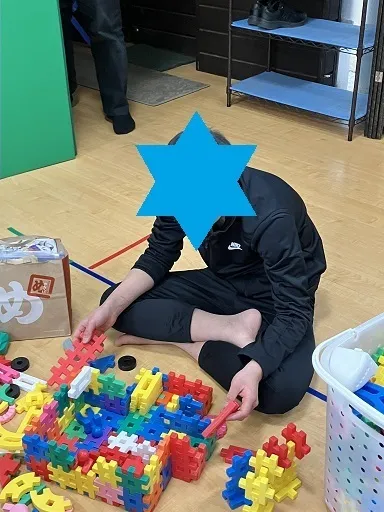 放課後等デイサービスアプリ川崎諏訪/ブロック遊び