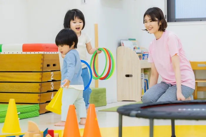 【運動療育】TAKUMI新松戸教室/TAKUMI(たくみ)でボール入れ