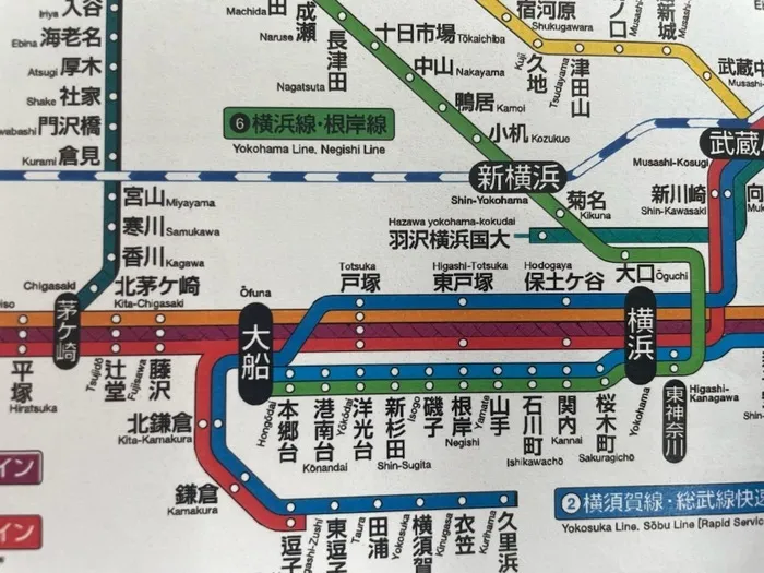 ハッピーテラス戸塚Ⅱ教室/集団トレーニング：鉄道路線図を見る