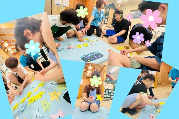 放課後等デイサービス　ココノワ都筑【月曜〜土、祝日で開所しています！　随時見学受付中】/7月の壁飾り