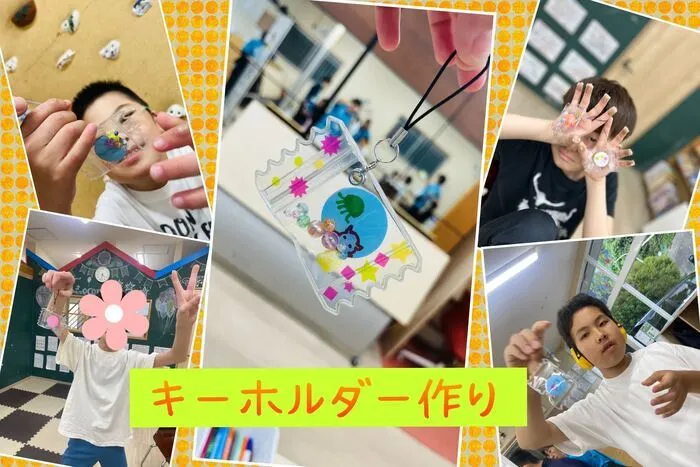 放課後等デイサービス　ココノワ都筑【月曜〜土、祝日で開所しています！　随時見学受付中】/キーホルダー作り