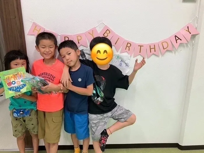 児童発達支援・放課後等デイサービス遊びと学びの森/8月のお誕生日会🎂