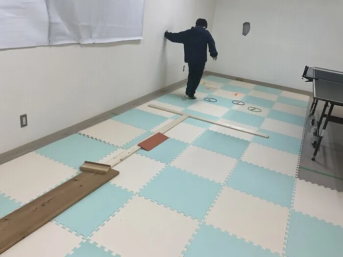 たいしのいえ/サーキットトレーニングの様子です。