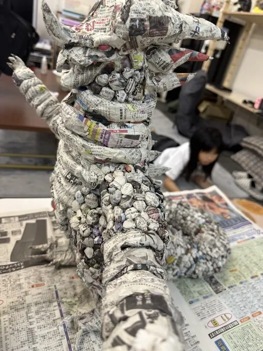 たいしのいえ/手作り怪獣が完成しました！