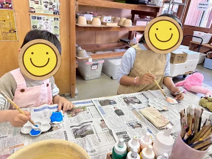 【無料体験受付中♪2024年4月オープン♪】あそび王国　今事業所/マグネットの絵付け体験をしました🖌️
