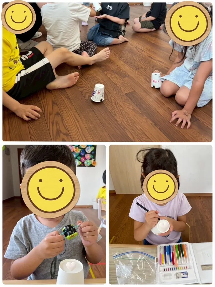 【7月オープン】Apple Junior本厚木教室/トコトコ歩く紙コップ人形作りを行いました🧸✨