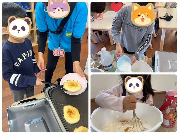 【7月オープン】Apple Junior本厚木教室/ホットケーキ作り💕