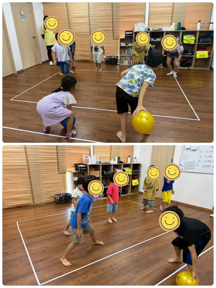 【7月オープン】Apple Junior本厚木教室/コロコロドッチボールを行いました🏐